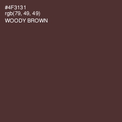 #4F3131 - Woody Brown Color Image